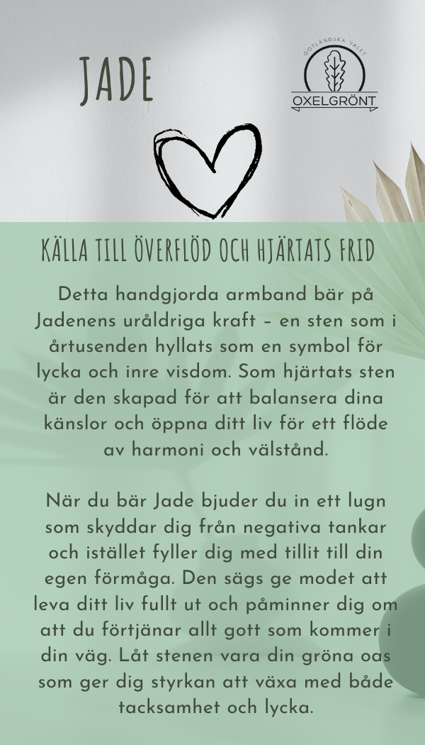 Armband med Jade - 18 cm