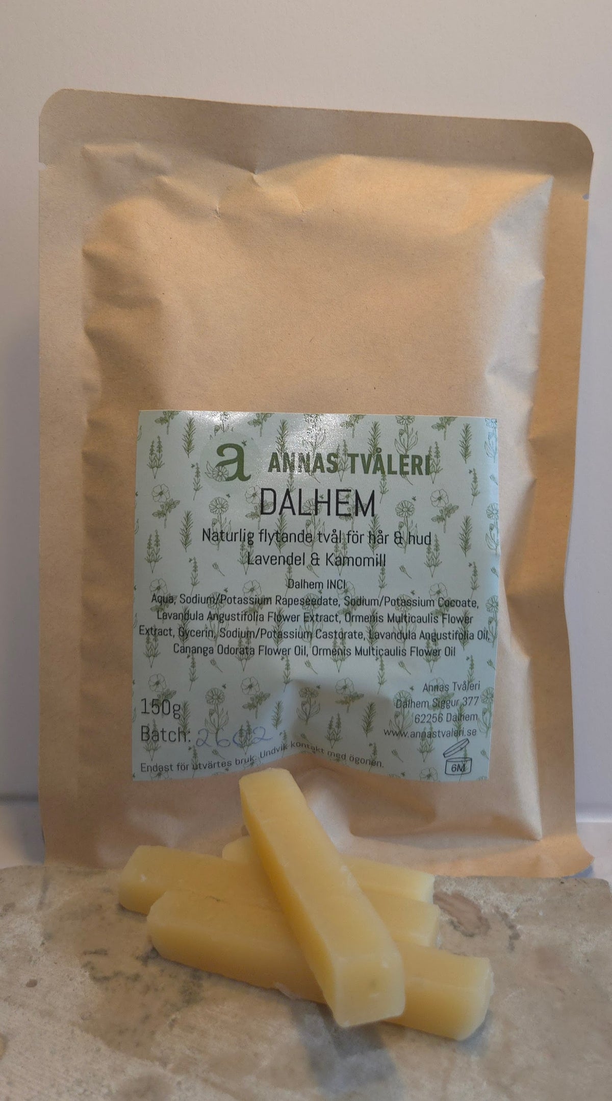 Refillpåse – Siggur/Dalhem (Tvål & Schampo)