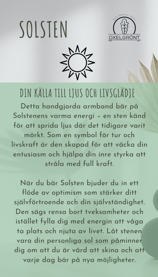 Armband med Solsten - 15 cm