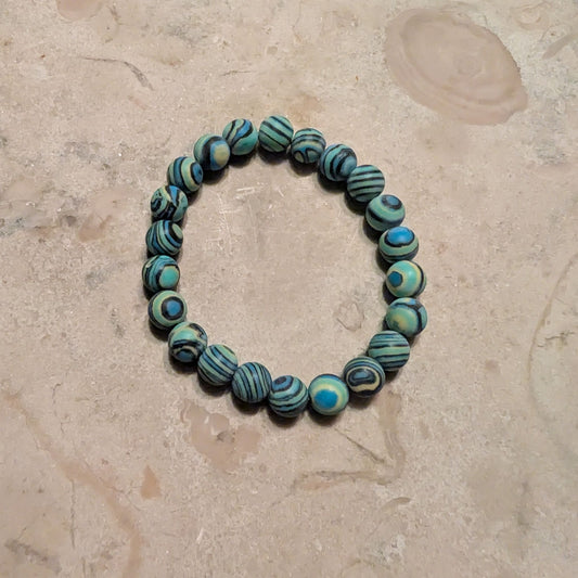 Armband med Malakit-Jaspis - 15 cm