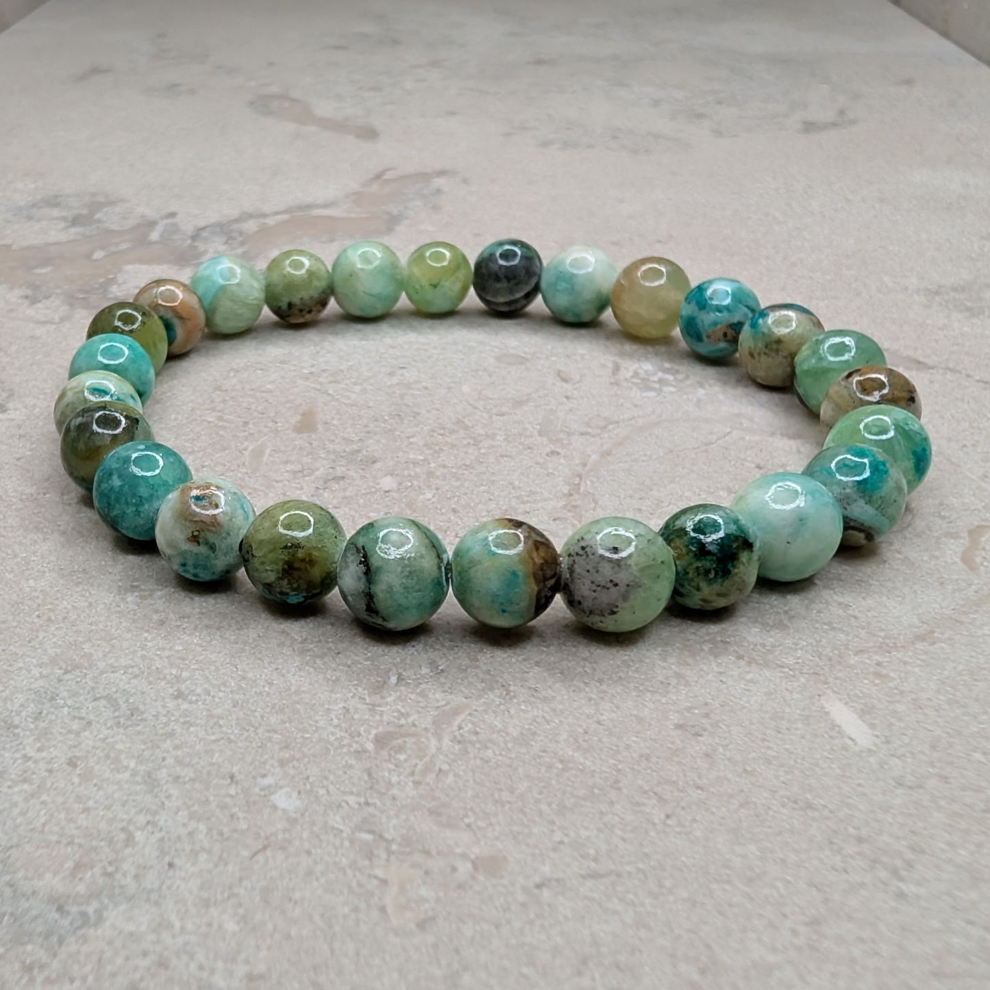 Armband med Amazonit - 18 cm