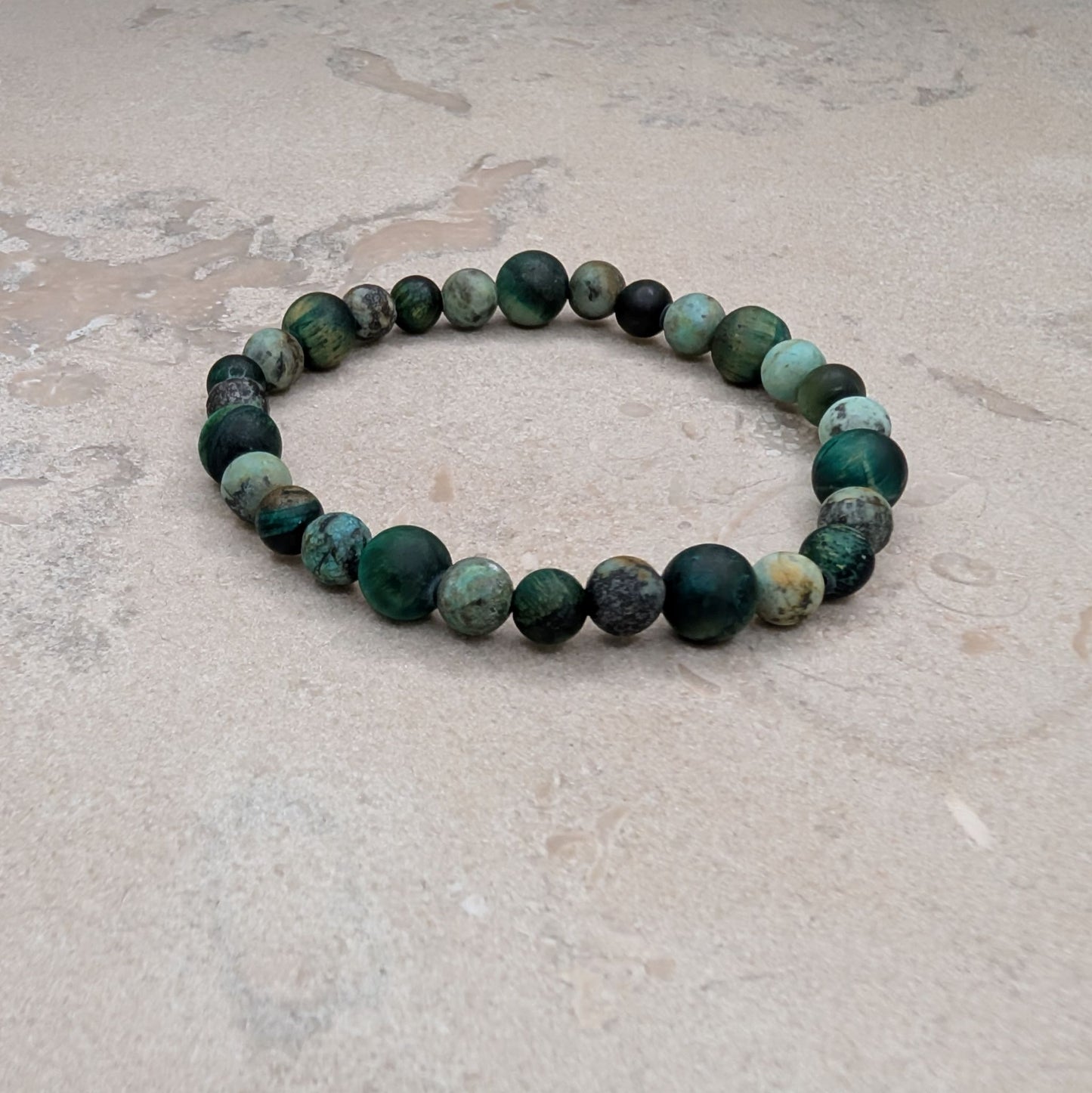 Armband med Afrikansk Turkos - 16 cm