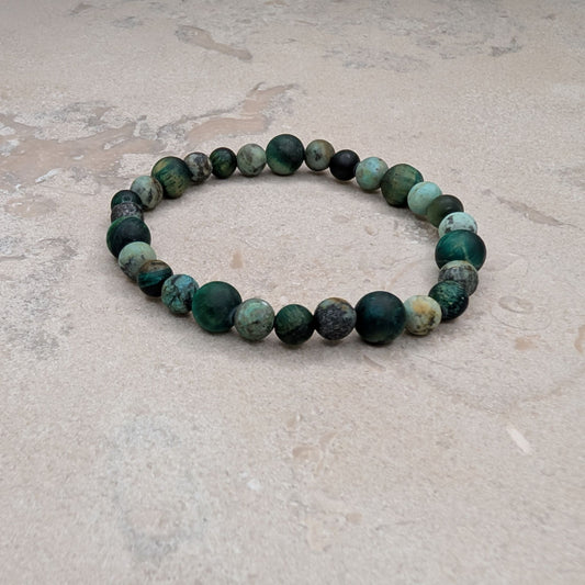 Armband med Afrikansk Turkos - 16 cm